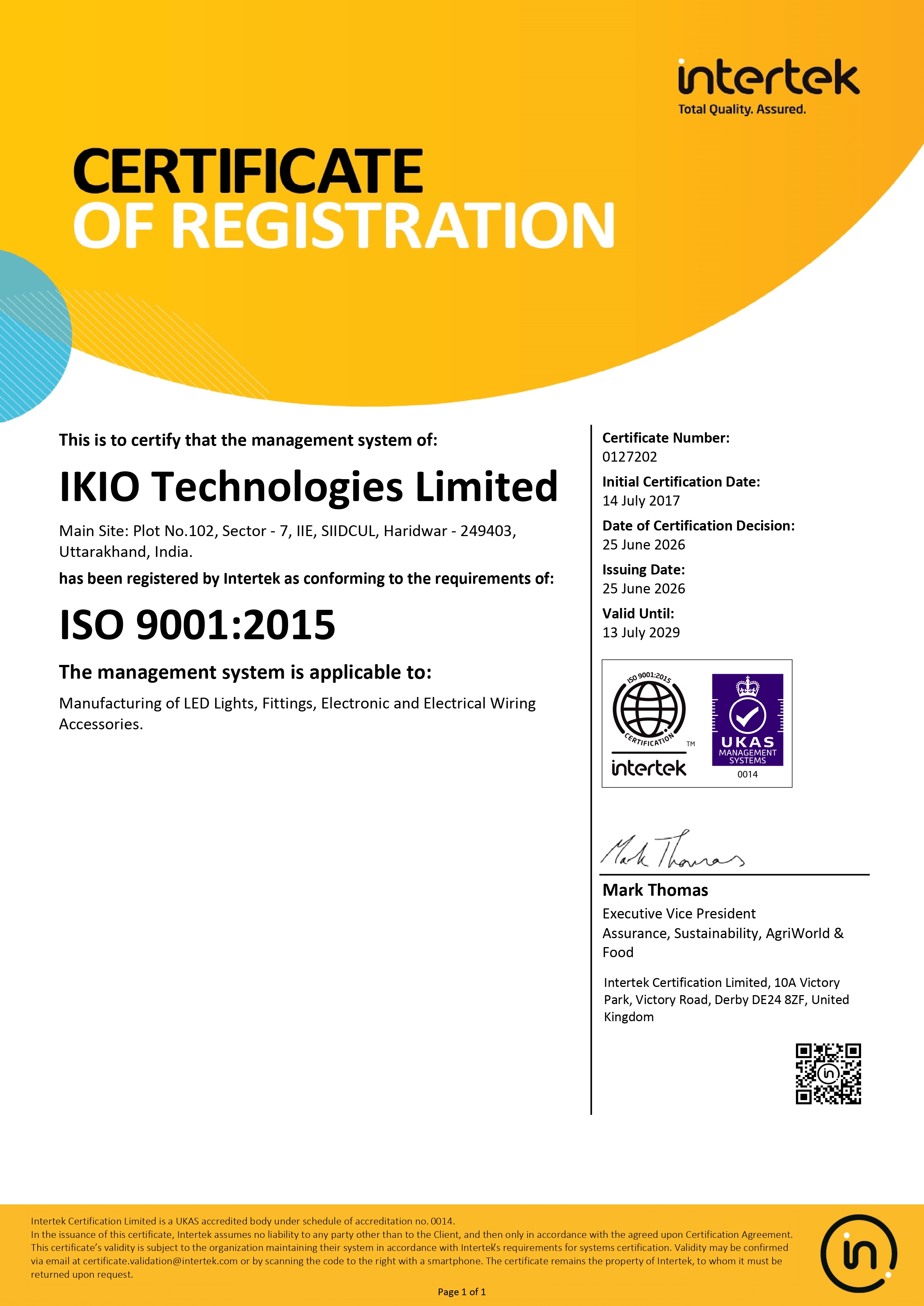 Certification 2